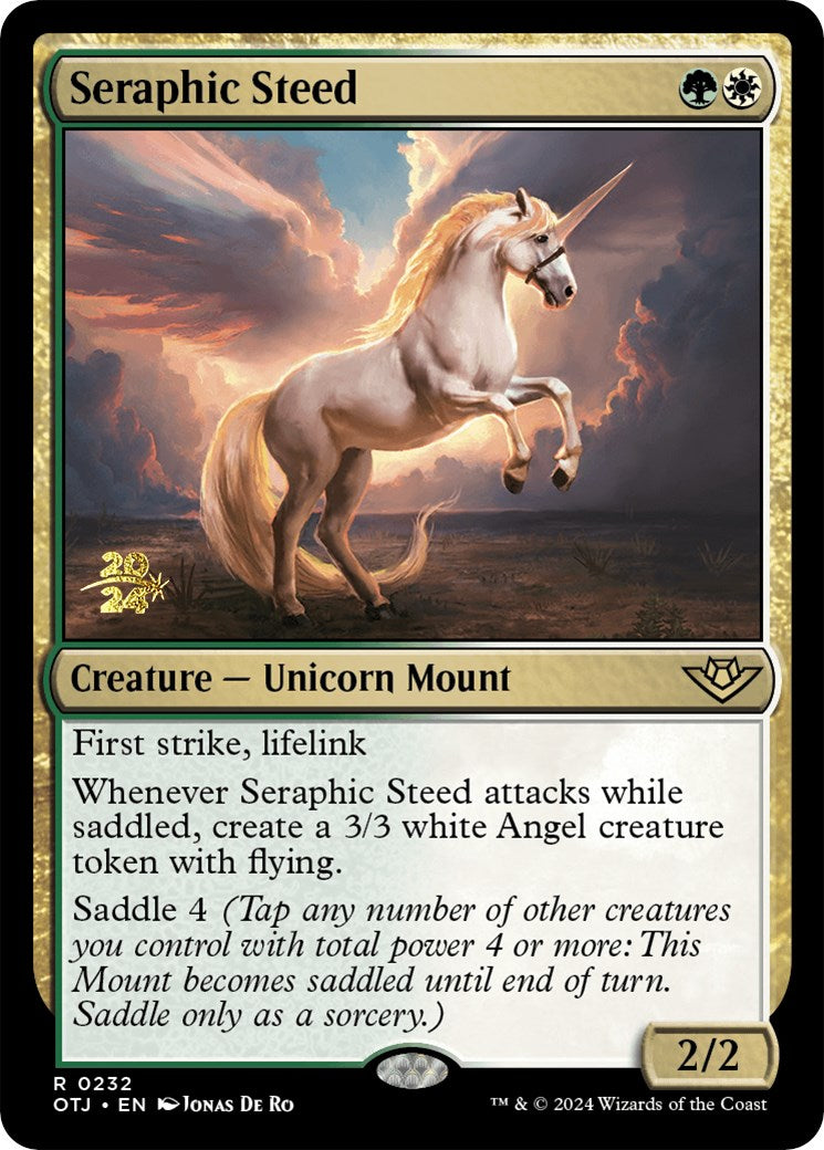 Seraphic Steed [Outlaws of Thunder Junction Prerelease Promos] | Card Citadel