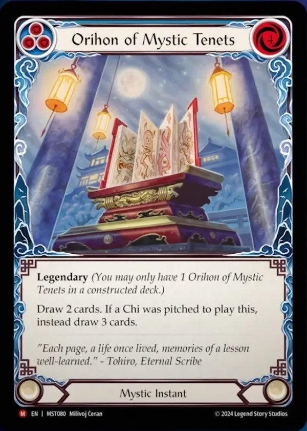 Orihon of Mystic Tenets [MST080] (Part the Mistveil)  Rainbow Foil | Card Citadel