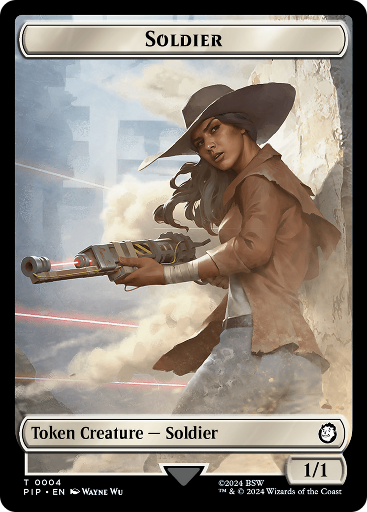 Treasure (0019) // Soldier (0004) Double-Sided Token [Fallout Tokens] | Card Citadel