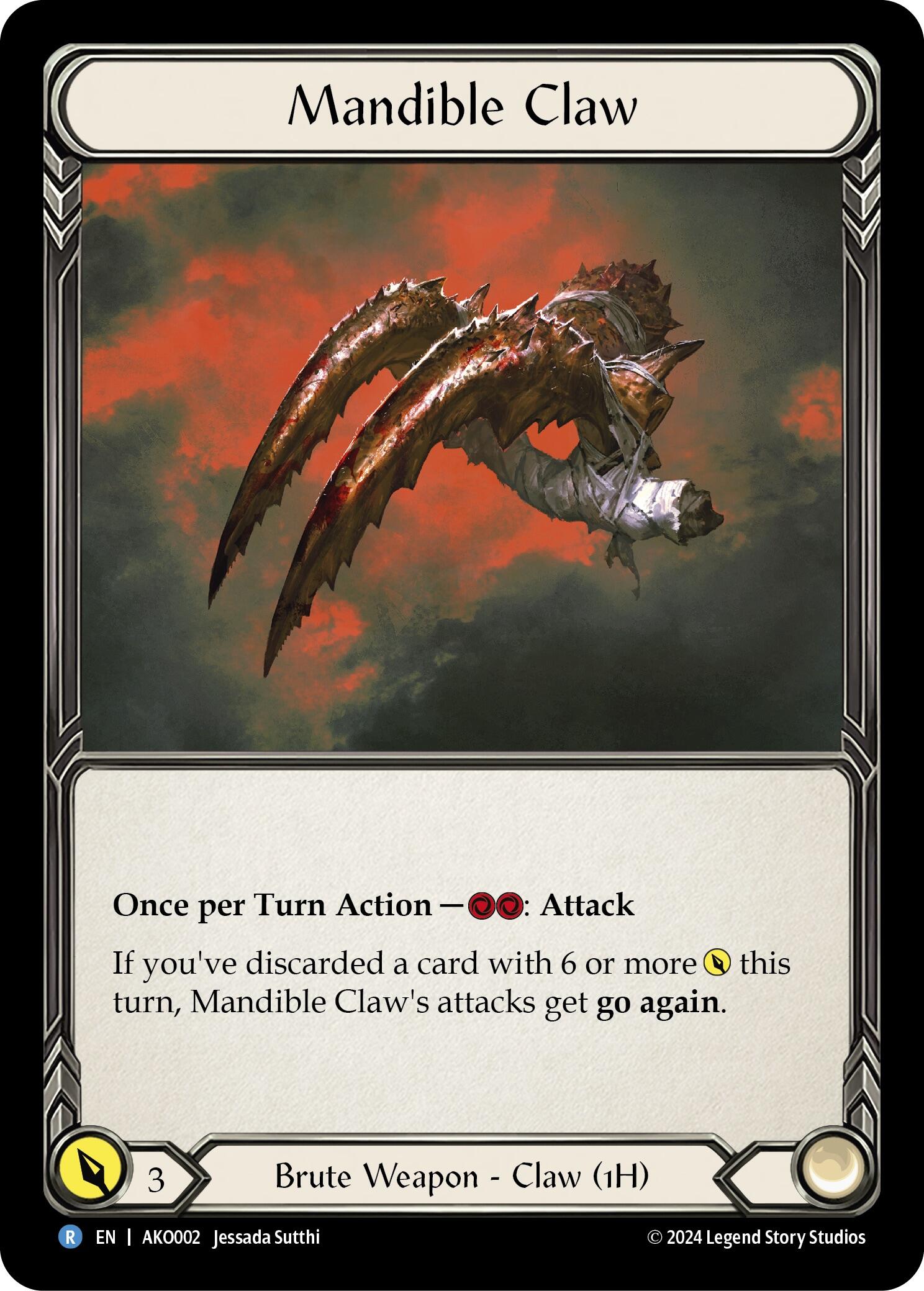 Mandible Claw [AKO002] (Armory Deck: Kayo) | Card Citadel