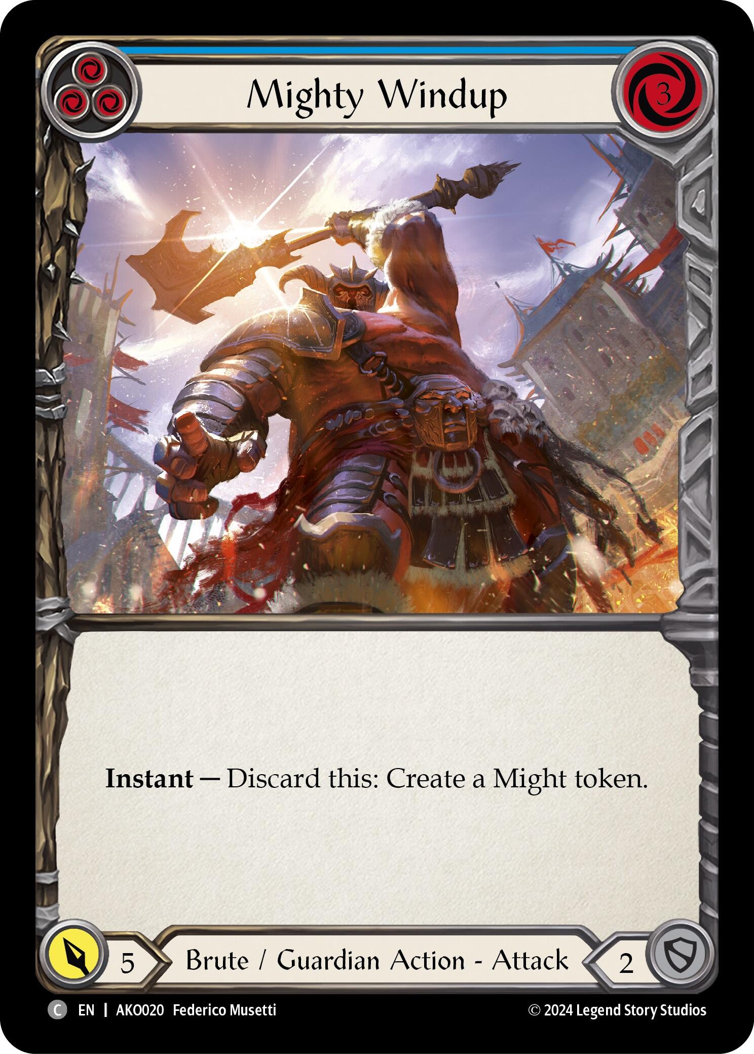 Mighty Windup (Blue) [AKO020] (Armory Deck: Kayo) | Card Citadel