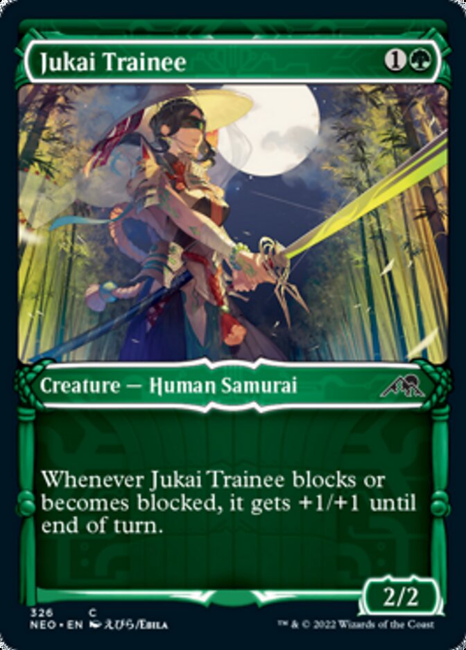 Jukai Trainee (Showcase Samurai) [Kamigawa: Neon Dynasty] | Card Citadel