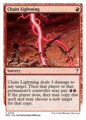 Chain Lightning (White Border) [Mystery Booster 2] | Card Citadel