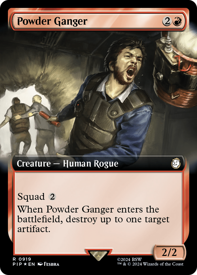 Powder Ganger (Extended Art) (Surge Foil) [Fallout] | Card Citadel