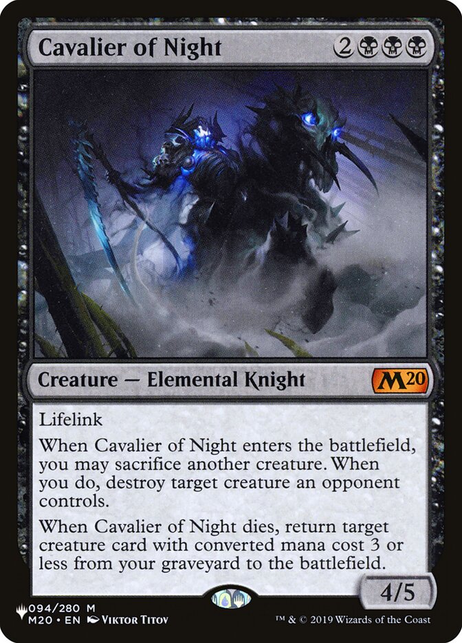 Cavalier of Night [The List] | Card Citadel