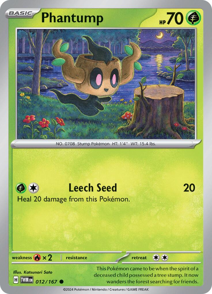 Phantump (012/167) [Scarlet & Violet: Twilight Masquerade] | Card Citadel