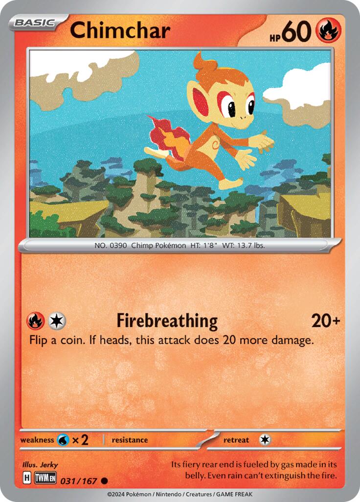 Chimchar (031/167) [Scarlet & Violet: Twilight Masquerade] | Card Citadel