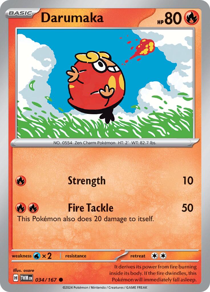 Darumaka (034/167) [Scarlet & Violet: Twilight Masquerade] | Card Citadel