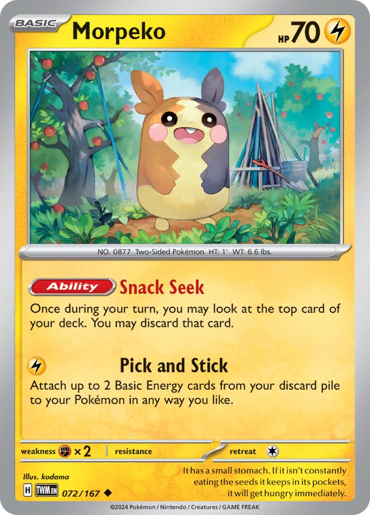 Morpeko (072/167) [Scarlet & Violet: Twilight Masquerade] | Card Citadel