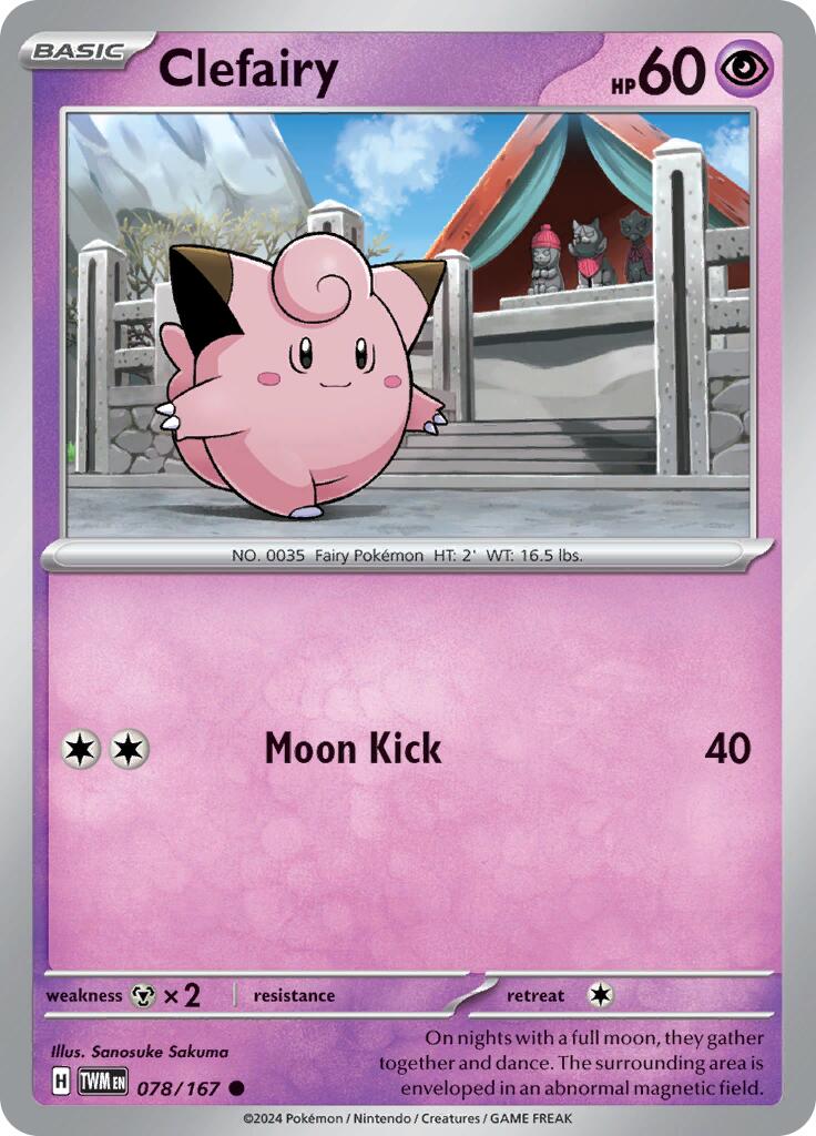 Clefairy (078/167) [Scarlet & Violet: Twilight Masquerade] | Card Citadel