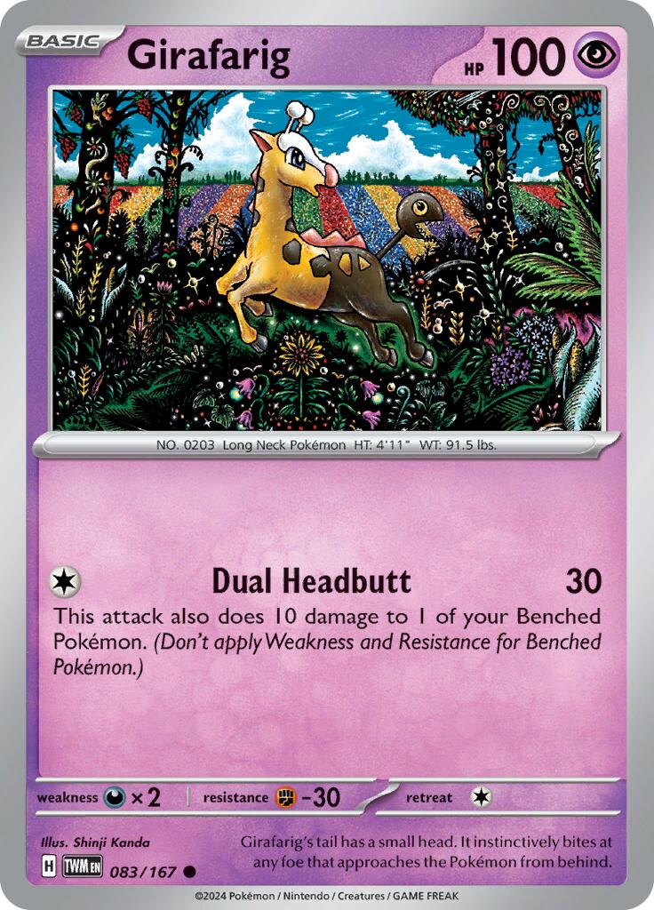 Girafarig (083/167) [Scarlet & Violet: Twilight Masquerade] | Card Citadel