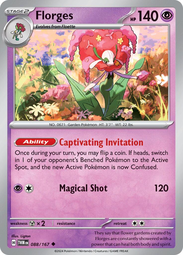 Florges (088/167) [Scarlet & Violet: Twilight Masquerade] | Card Citadel