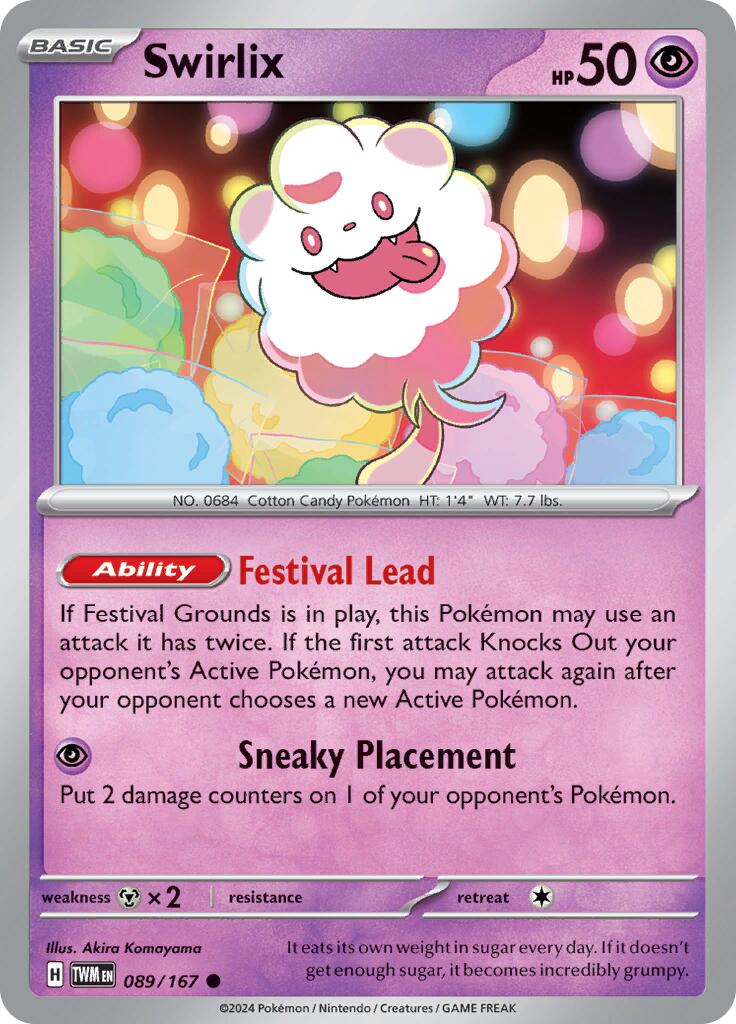 Swirlix (089/167) [Scarlet & Violet: Twilight Masquerade] | Card Citadel