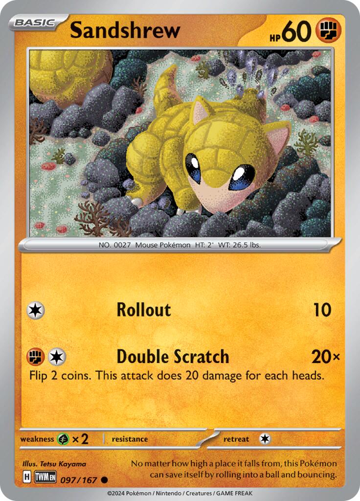 Sandshrew (097/167) [Scarlet & Violet: Twilight Masquerade] | Card Citadel
