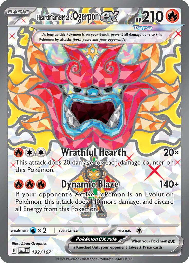 Hearthflame Mask Ogerpon ex (192/167) [Scarlet & Violet: Twilight Masquerade] | Card Citadel