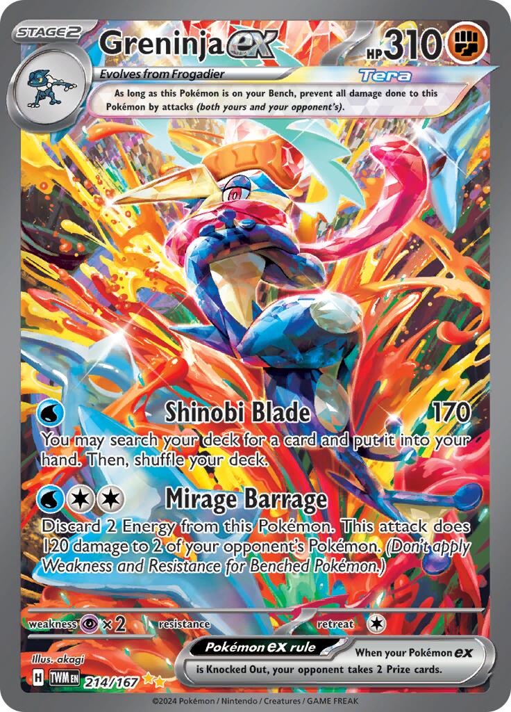 Greninja ex (214/167) [Scarlet & Violet: Twilight Masquerade] | Card Citadel