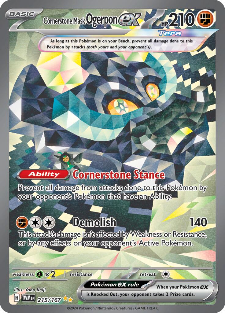 Cornerstone Mask Ogerpon ex (215/167) [Scarlet & Violet: Twilight Masquerade] | Card Citadel