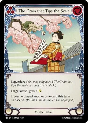 The Grain that Tips the Scale [ZEN028] (Part the Mistveil Zen Blitz Deck) | Card Citadel