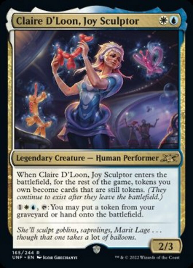 Claire D'Loon, Joy Sculptor [Unfinity] | Card Citadel