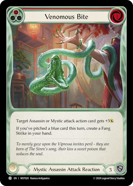 Venomous Bite (Red) [MST020] (Part the Mistveil) | Card Citadel