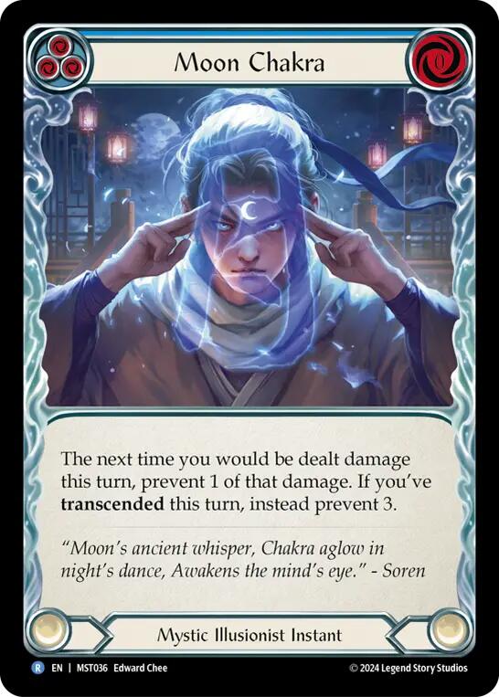 Moon Chakra (Blue) [MST036] (Part the Mistveil)  Rainbow Foil | Card Citadel