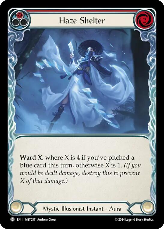 Haze Shelter (Red) [MST037] (Part the Mistveil) | Card Citadel