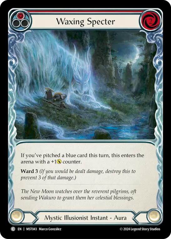Waxing Specter (Red) [MST043] (Part the Mistveil) | Card Citadel