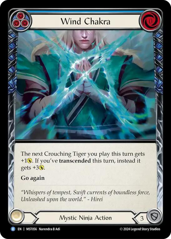 Wind Chakra (Blue) [MST056] (Part the Mistveil)  Rainbow Foil | Card Citadel