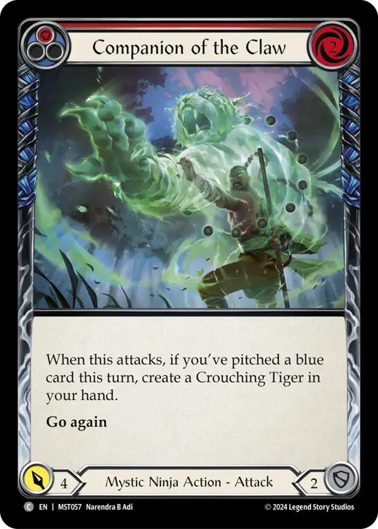 Companion of the Claw (Red) [MST057] (Part the Mistveil) | Card Citadel