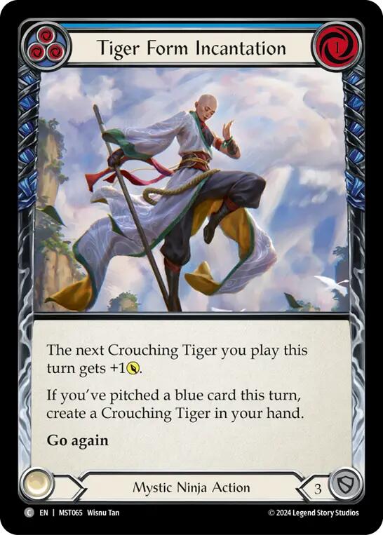 Tiger Form Incantation (Blue) [MST065] (Part the Mistveil) | Card Citadel