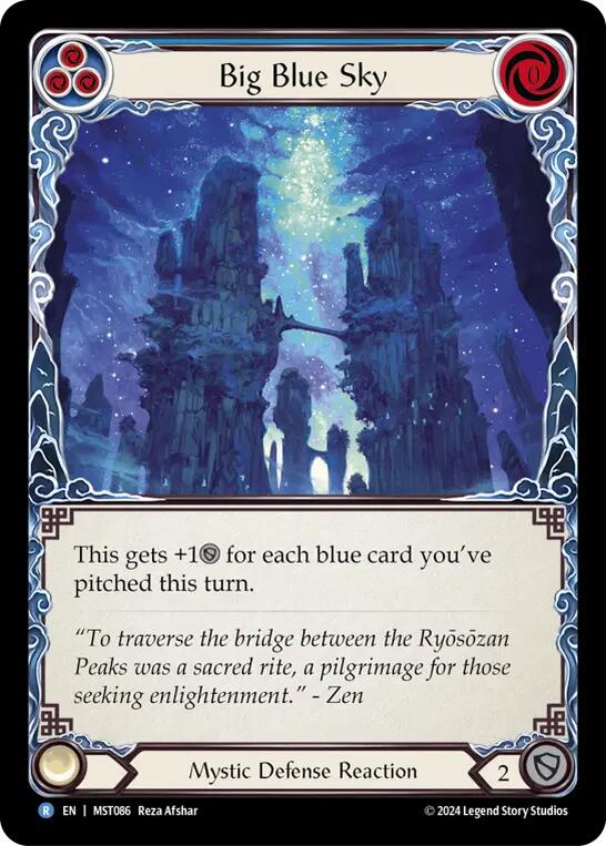 Big Blue Sky [MST086] (Part the Mistveil) | Card Citadel