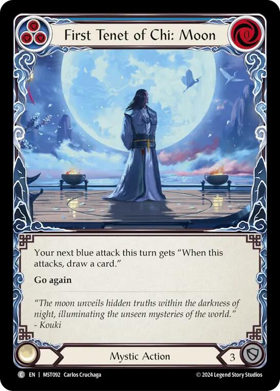 First Tenet of Chi: Moon [MST092] (Part the Mistveil)  Rainbow Foil | Card Citadel