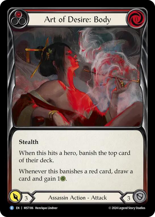 Art of Desire: Body (Red) [MST106] (Part the Mistveil) | Card Citadel