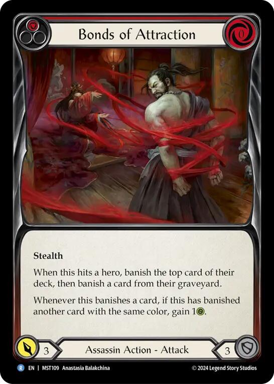 Bonds of Attraction (Red) [MST109] (Part the Mistveil)  Rainbow Foil | Card Citadel