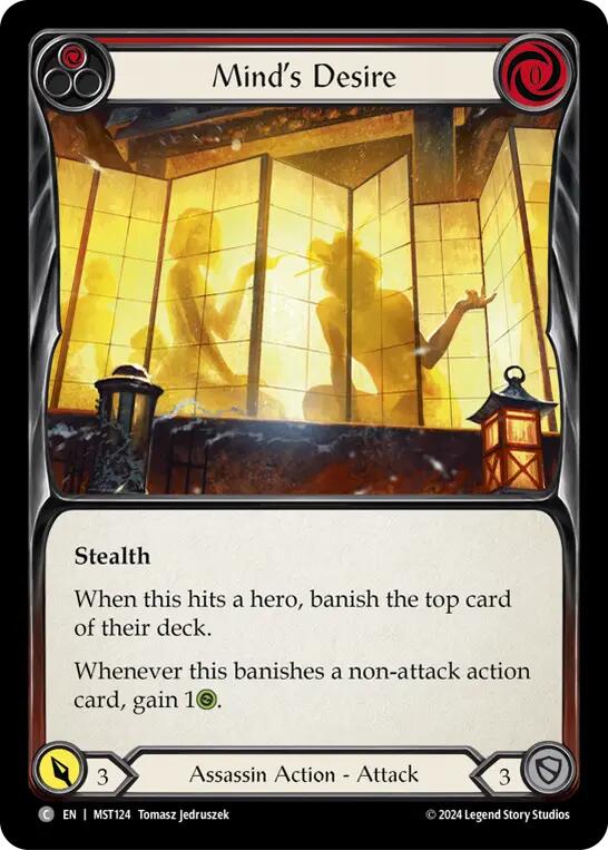 Mind's Desire (Red) [MST124] (Part the Mistveil)  Rainbow Foil | Card Citadel