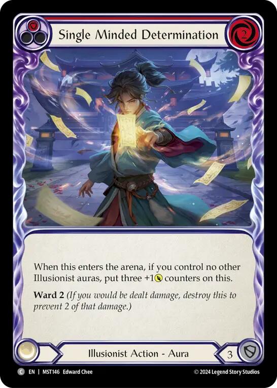 Single Minded Determination (Red) [MST146] (Part the Mistveil) | Card Citadel