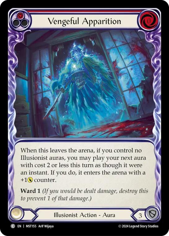 Vengeful Apparition (Red) [MST155] (Part the Mistveil)  Rainbow Foil | Card Citadel