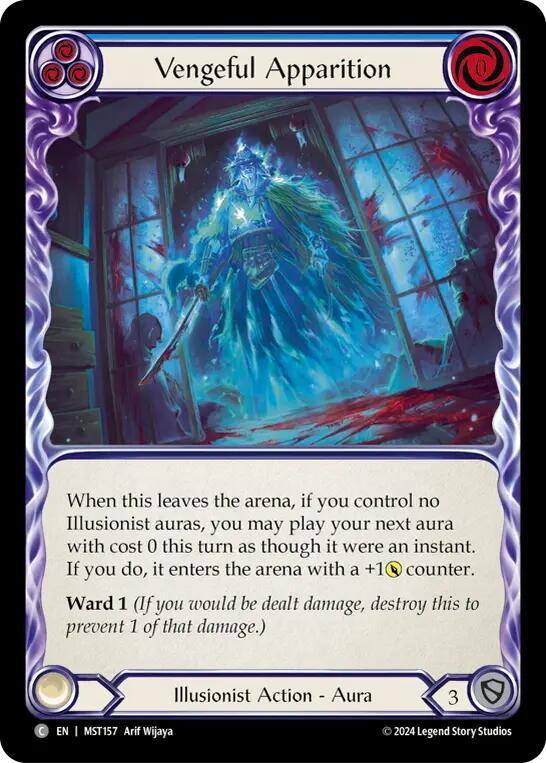 Vengeful Apparition (Blue) [MST157] (Part the Mistveil)  Rainbow Foil | Card Citadel