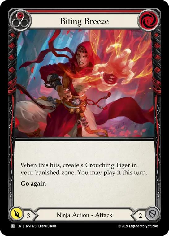 Biting Breeze (Red) [MST173] (Part the Mistveil) | Card Citadel