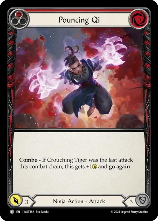 Pouncing Qi (Red) [MST182] (Part the Mistveil) | Card Citadel