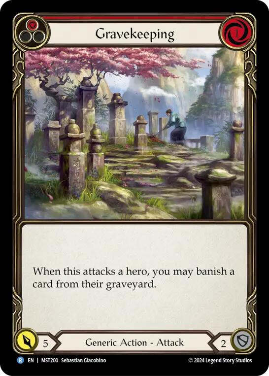 Gravekeeping (Red) [MST200] (Part the Mistveil) | Card Citadel