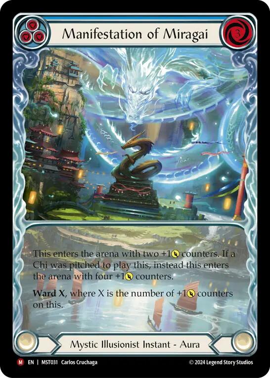Manifestation of Miragai (Extended Art) [MST031] (Part the Mistveil)  Rainbow Foil | Card Citadel