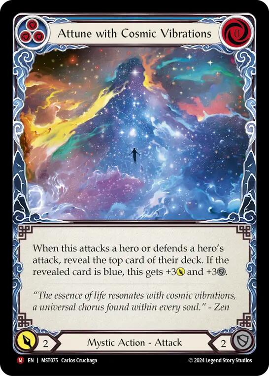 Attune with Cosmic Vibrations [MST075] (Part the Mistveil) | Card Citadel