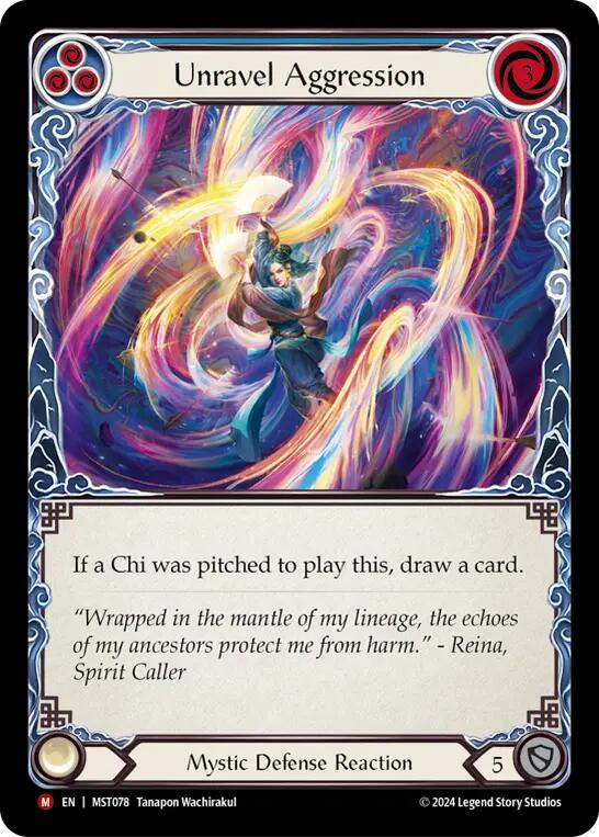 Unravel Aggression [MST078] (Part the Mistveil)  Rainbow Foil | Card Citadel