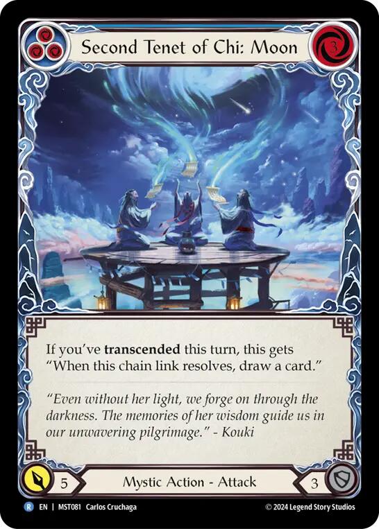 Second Tenet of Chi: Moon [MST081] (Part the Mistveil) | Card Citadel