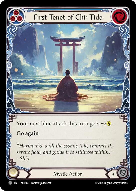 First Tenet of Chi: Tide [MST093] (Part the Mistveil)  Rainbow Foil | Card Citadel