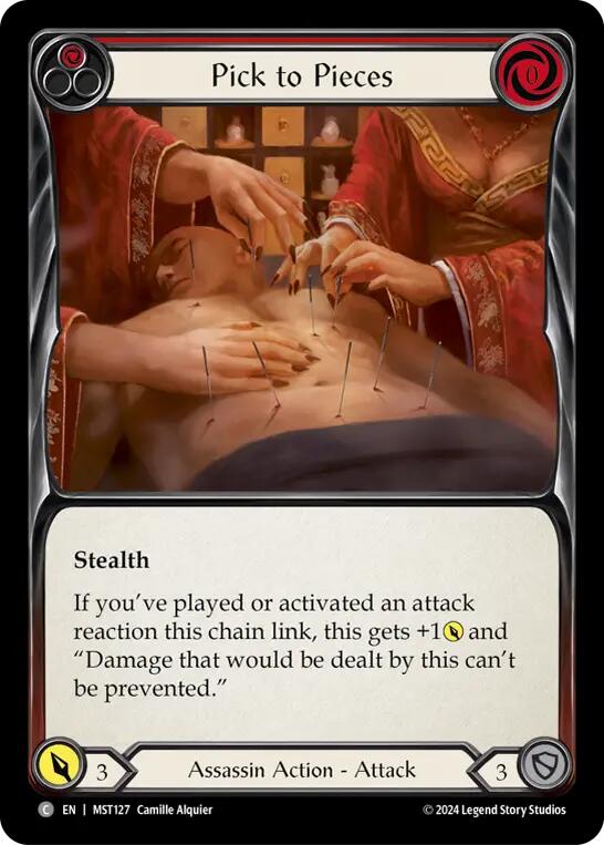 Pick to Pieces (Red) [MST127] (Part the Mistveil)  Rainbow Foil | Card Citadel