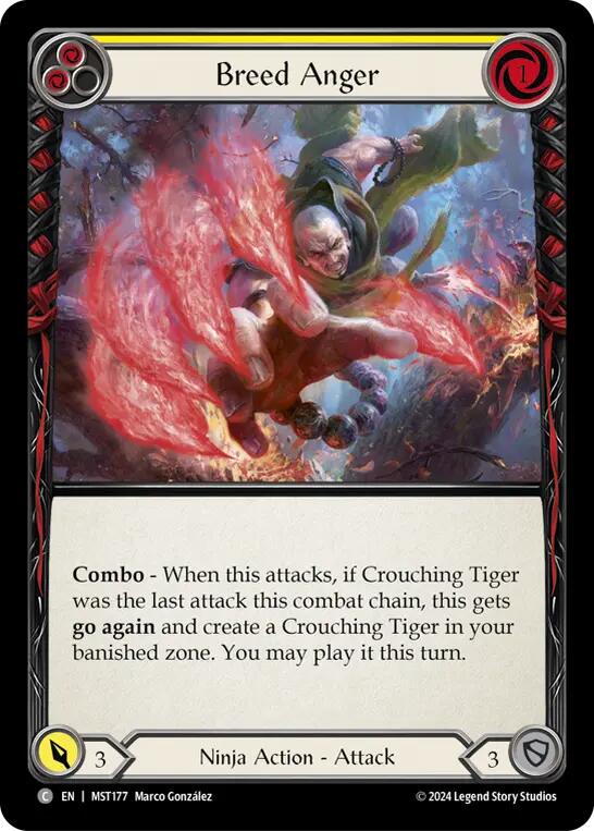 Breed Anger (Yellow) [MST177] (Part the Mistveil)  Rainbow Foil | Card Citadel