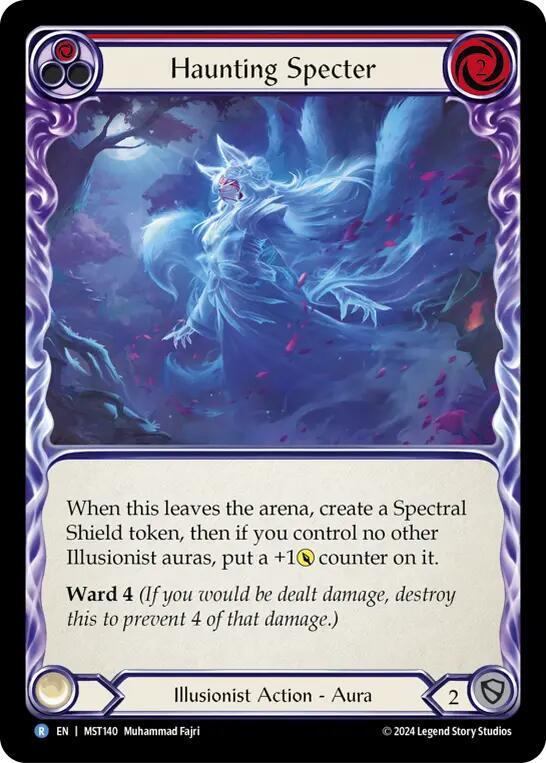 Haunting Specter (Red) [MST140] (Part the Mistveil)  Rainbow Foil | Card Citadel