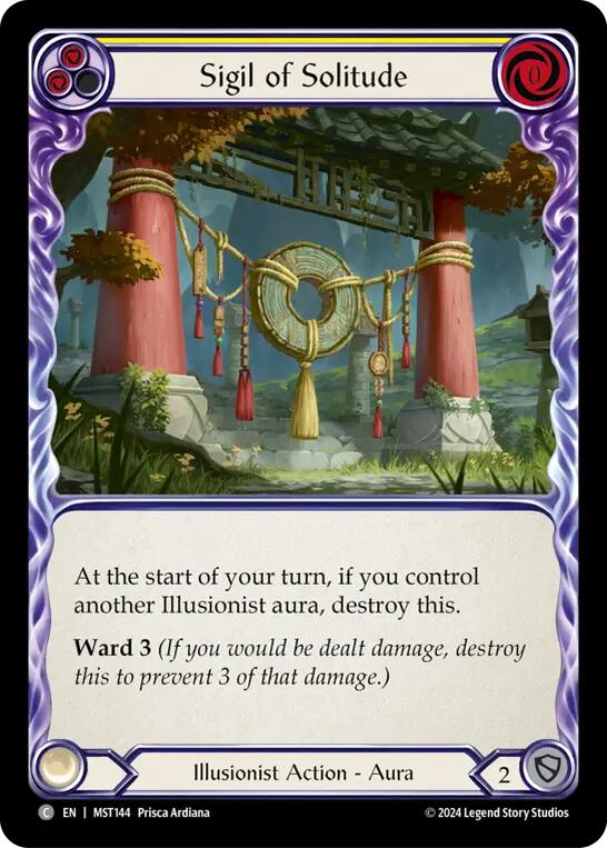 Sigil of Solitude (Yellow) [MST144] (Part the Mistveil)  Rainbow Foil | Card Citadel